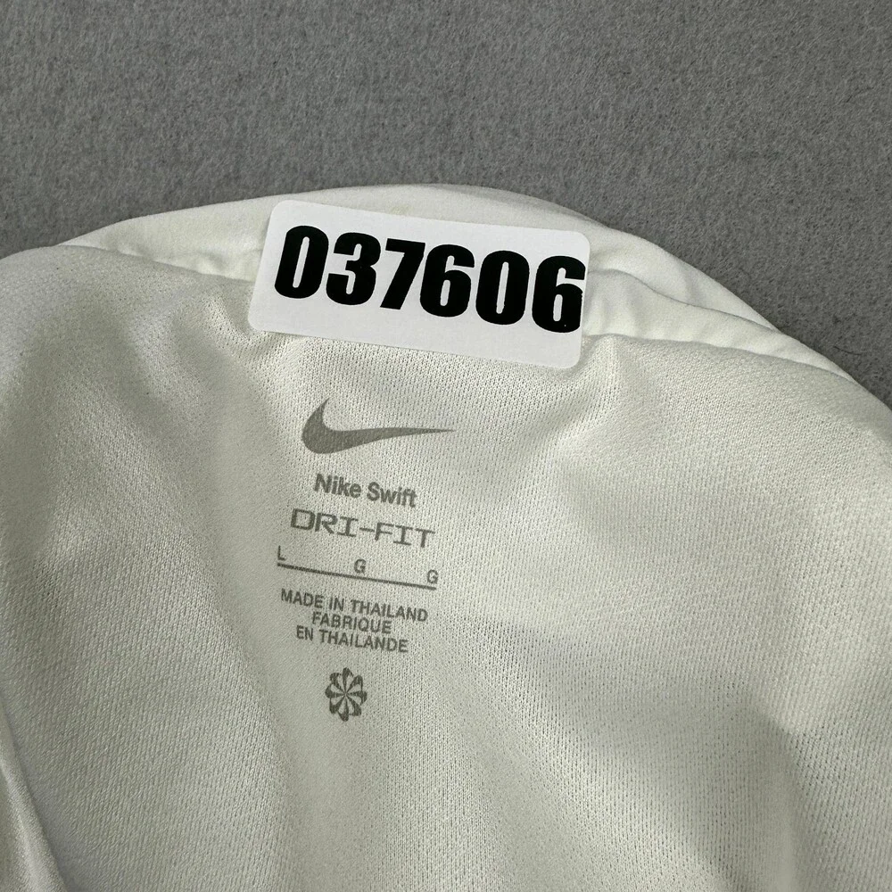 Nike Swift Running Shorts Women Large Beige Dri-FIT Reflective Training Lining L